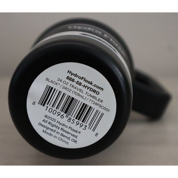 Hydro Flask 888-58 Black 24 oz Insulated Travel Tumbler w/Handle, Straw & Lid - Picture 7 of 11